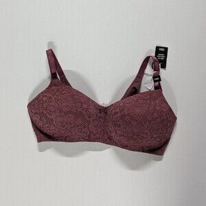 Torrid NWT 40DDD Mauve Lace Everyday Lightly Lined Wire Free Bra